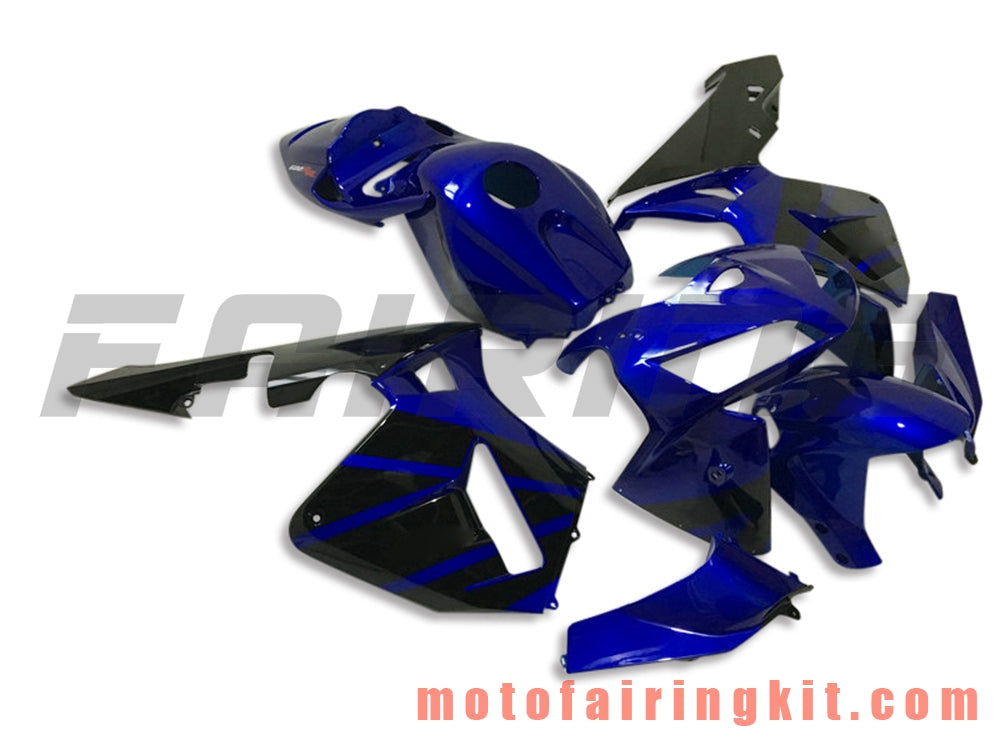 Fairing Kits Fit for CBR600RR 2005 2006 CBR600 RR 05 06 Plastic ABS Injection Mold Complete Motorcycle Body Aftermarket Bodywork Frame (Blue & Black) B155