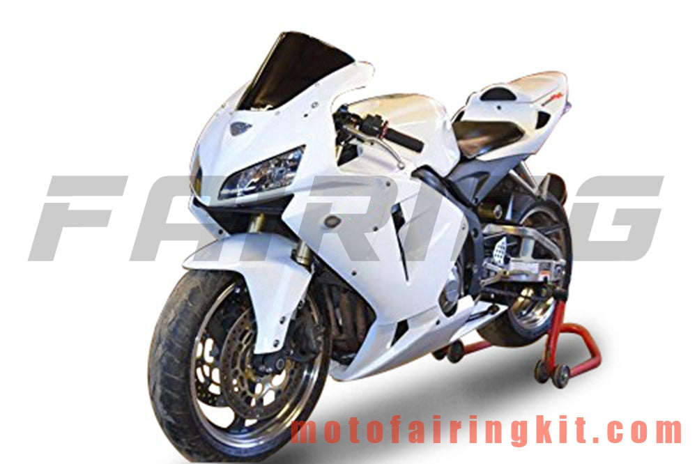 Fairing Kits Fit for CBR600RR 2005 2006 CBR600 RR 05 06 Plastic ABS Injection Mold Complete Motorcycle Body Aftermarket Bodywork Frame (White) B161