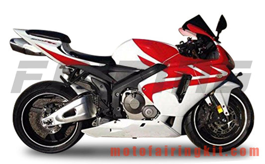 Fairing Kits Fit for CBR600RR 2005 2006 CBR600 RR 05 06 Plastic ABS Injection Mold Complete Motorcycle Body Aftermarket Bodywork Frame (Red & White) B168