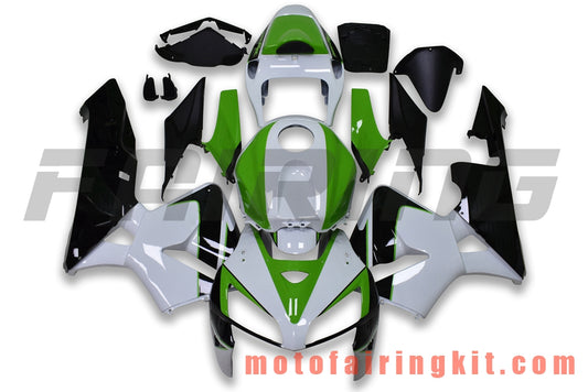 Kits de carenado aptos para CBR600RR 2005 2006 CBR600 RR 05 06 Molde de inyección de plástico ABS Carrocería completa para motocicleta Carrocería del mercado de accesorios Marco (blanco y verde) B169