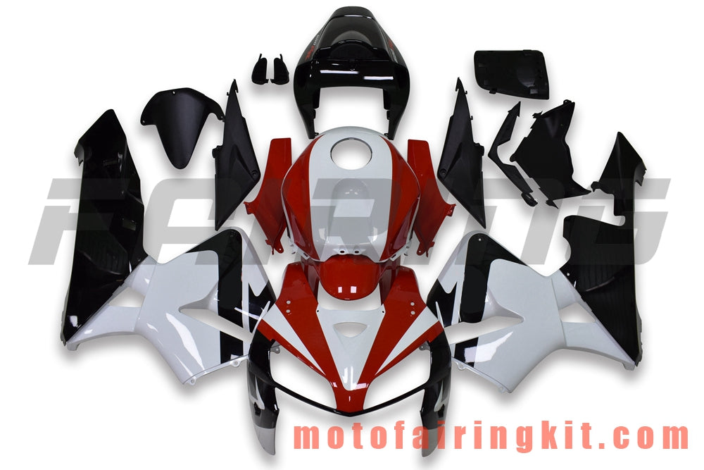 Kits de carenado aptos para CBR600RR 2005 2006 CBR600 RR 05 06 Molde de inyección de plástico ABS Carrocería completa para motocicleta Carrocería del mercado de accesorios Marco (rojo y negro) B171