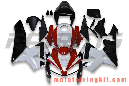 Fairing Kits Fit for CBR600RR 2005 2006 CBR600 RR 05 06 Plastic ABS Injection Mold Complete Motorcycle Body Aftermarket Bodywork Frame (Red & Black) B171