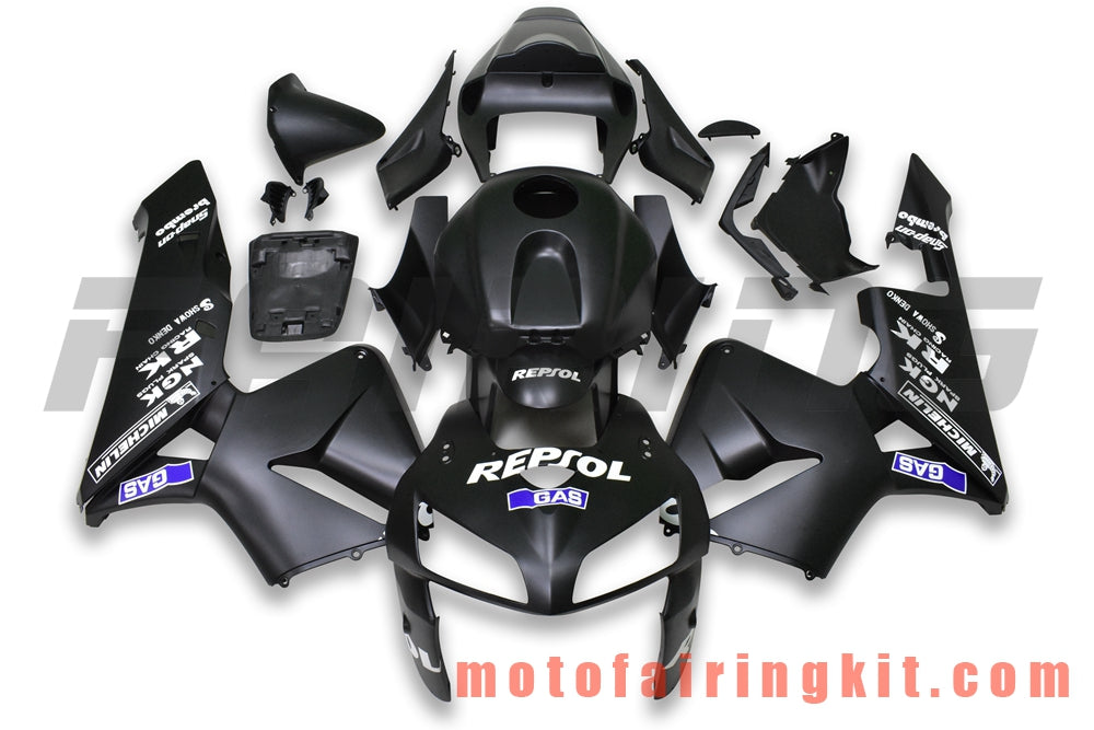 Fairing Kits Fit for CBR600RR 2005 2006 CBR600 RR 05 06 Plastic ABS Injection Mold Complete Motorcycle Body Aftermarket Bodywork Frame (Black) B174