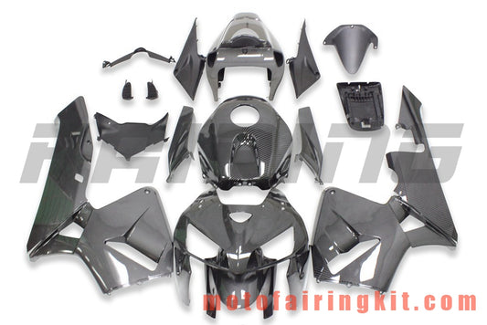 Fairing Kits Fit for CBR600RR 2005 2006 CBR600 RR 05 06 Plastic ABS Injection Mold Complete Motorcycle Body Aftermarket Bodywork Frame (Carbon Fiber) B201