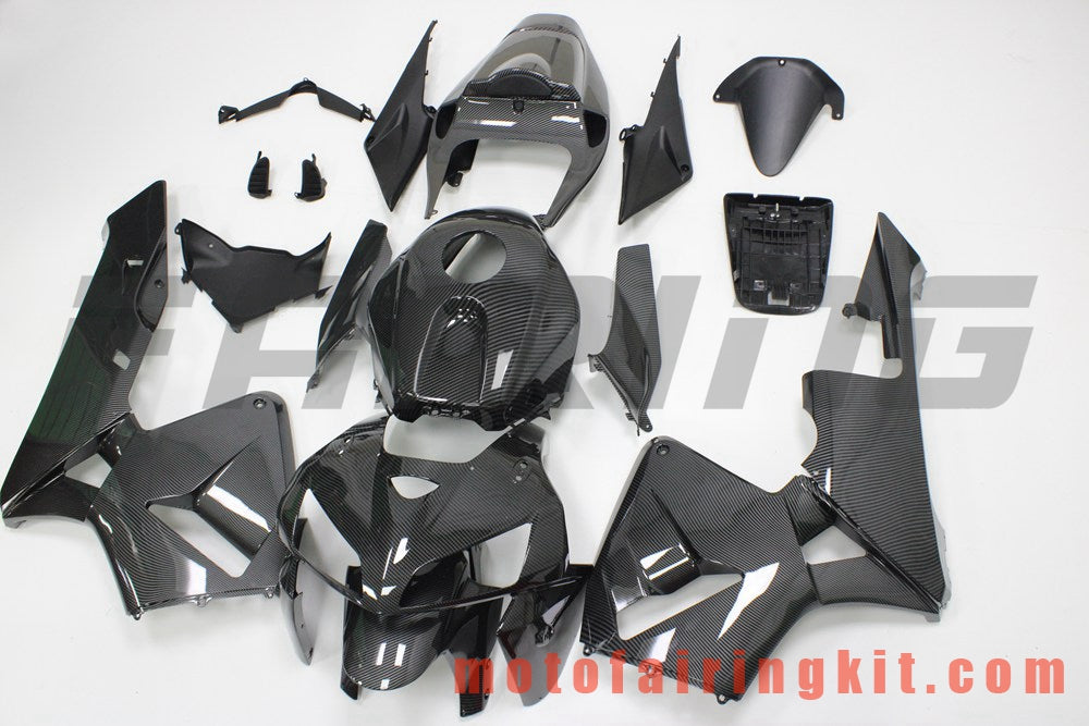 Fairing Kits Fit for CBR600RR 2005 2006 CBR600 RR 05 06 Plastic ABS Injection Mold Complete Motorcycle Body Aftermarket Bodywork Frame (Carbon Fiber) B201