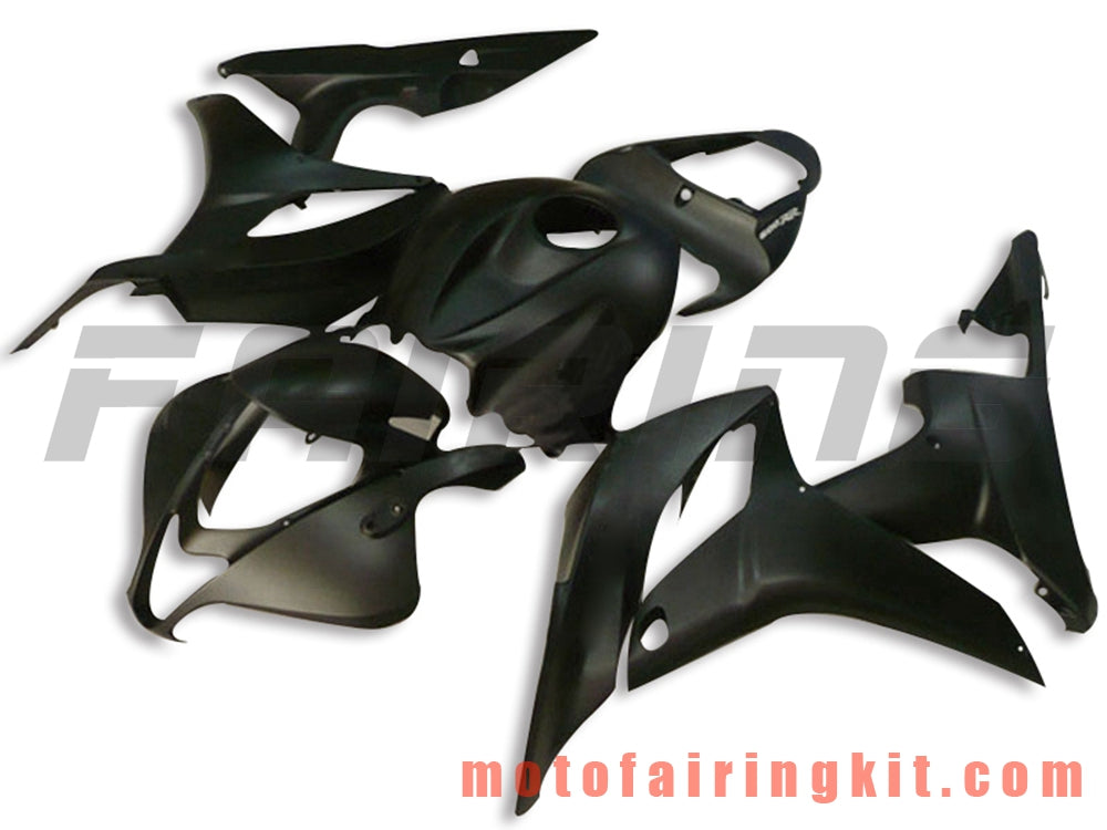 フェアリングキット CBR600RR 2007 2008 CBR 600RR 07 08 プラスチック ABS 射出成型 完全なオートバイボディ アフターマーケットボディワークフレーム (ブラック) B007