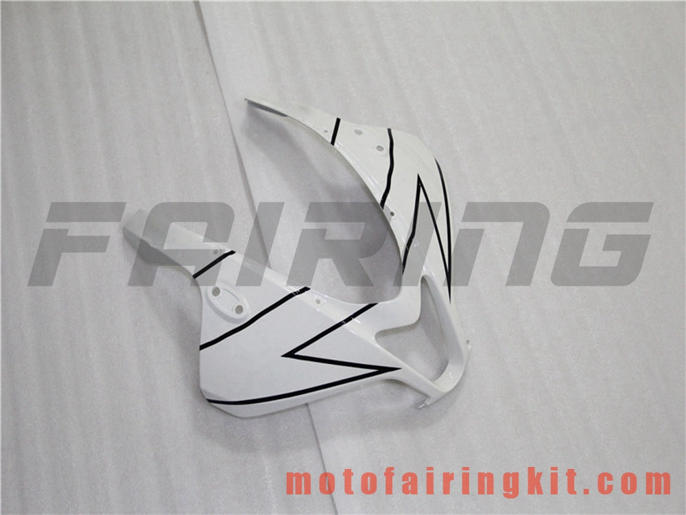 Kits de carenado aptos para CBR600RR 2007 2008 CBR 600RR 07 08 Molde de inyección de plástico ABS Carrocería completa para motocicleta Carrocería del mercado de accesorios Marco (blanco y plateado) B008