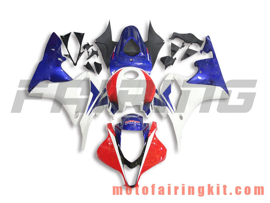 Kits de carenado aptos para CBR600RR 2007 2008 CBR 600RR 07 08 Molde de inyección de plástico ABS Carrocería completa para motocicleta Marco de carrocería de posventa (azul y blanco) B009