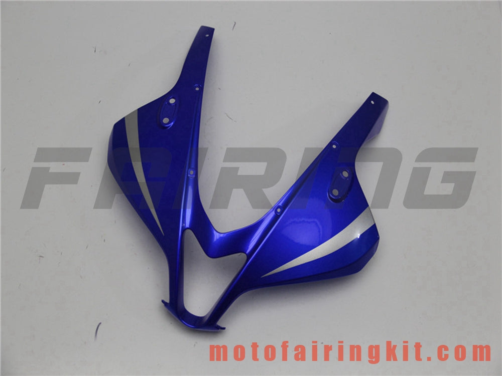 フェアリングキット CBR600RR 2007 2008 CBR 600RR 07 08 プラスチック ABS 射出成形 完全なオートバイボディ アフターマーケットボディワークフレーム (ブルー &amp; シルバー) B011