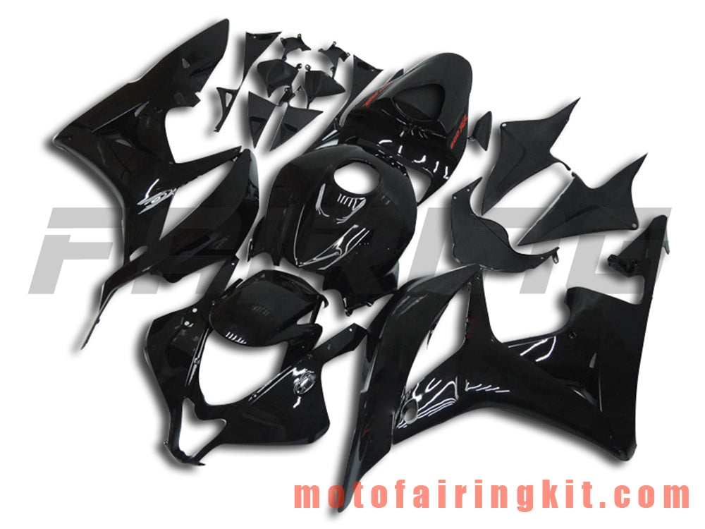 フェアリングキット CBR600RR 2007 2008 CBR 600RR 07 08 プラスチック ABS 射出成形 完全なオートバイボディ アフターマーケットボディワークフレーム (ブラック) B013