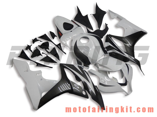 Kits de carenado aptos para CBR600RR 2007 2008 CBR 600RR 07 08 Molde de inyección de plástico ABS Carrocería completa para motocicleta Marco de carrocería de posventa (blanco y negro) B015