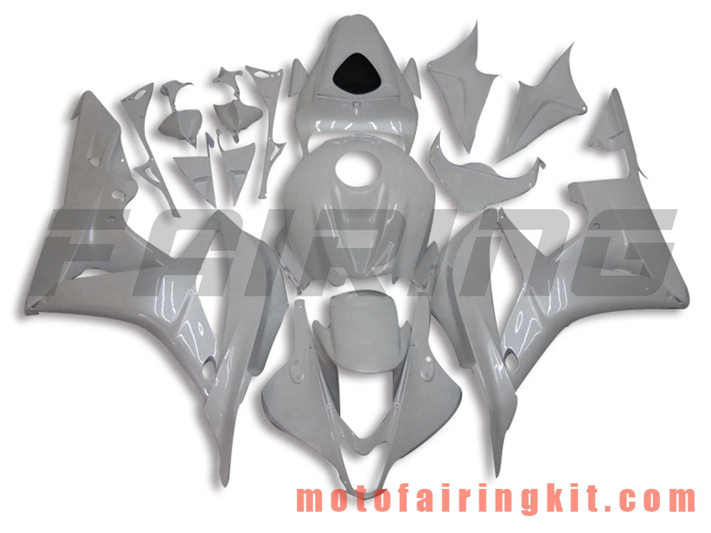 Fairing Kits Fit for CBR600RR 2007 2008 CBR 600RR 07 08 Plastic ABS Injection Mold Complete Motorcycle Body Aftermarket Bodywork Frame (White) B021