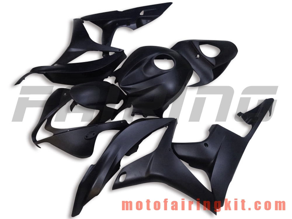 Kits de carenado aptos para CBR600RR 2007 2008 CBR 600RR 07 08 Molde de inyección de plástico ABS Carrocería completa para motocicleta Carrocería del mercado de accesorios Marco (negro) B022