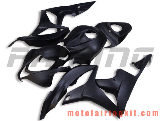 フェアリングキット CBR600RR 2007 2008 CBR 600RR 07 08 プラスチック ABS 射出成形 完全なオートバイボディ アフターマーケットボディワークフレーム (ブラック) B022