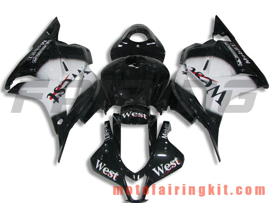 Fairing Kits Fit for CBR600RR 2007 2008 CBR 600RR 07 08 Plastic ABS Injection Mold Complete Motorcycle Body Aftermarket Bodywork Frame (Black & White) B027