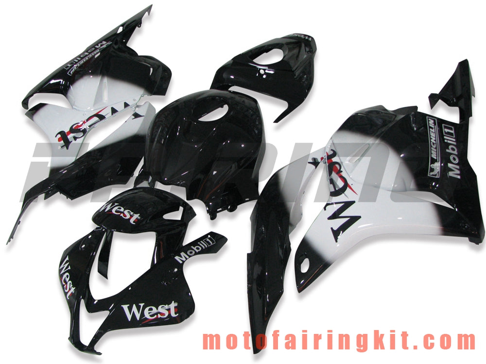 Kits de carenado aptos para CBR600RR 2007 2008 CBR 600RR 07 08 Molde de inyección de plástico ABS Carrocería completa para motocicleta Marco de carrocería de posventa (blanco y negro) B027