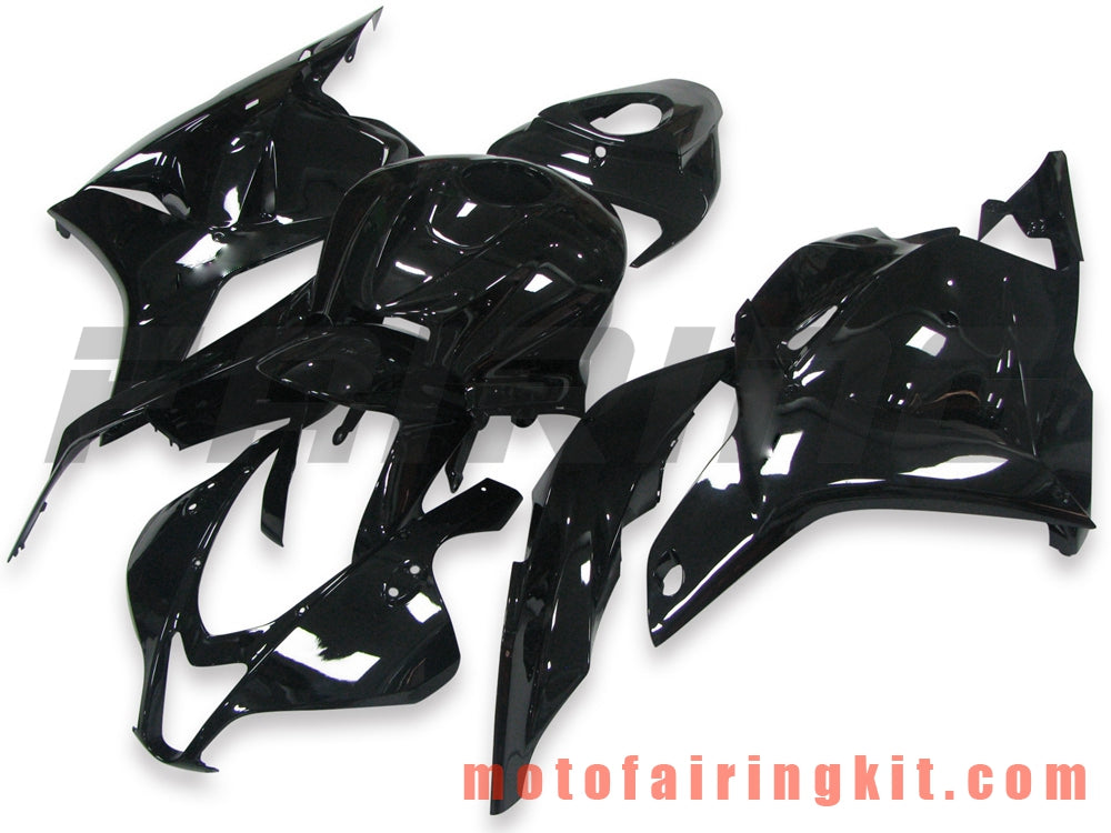 フェアリングキット CBR600RR 2007 2008 CBR 600RR 07 08 プラスチック ABS 射出成形 完全なオートバイボディ アフターマーケットボディワークフレーム (ブラック) B028