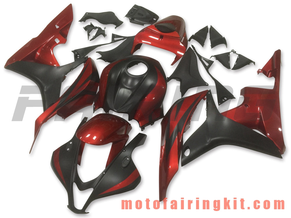 Fairing Kits Fit for CBR600RR 2007 2008 CBR 600RR 07 08 Plastic ABS Injection Mold Complete Motorcycle Body Aftermarket Bodywork Frame (Orange & Black) B031