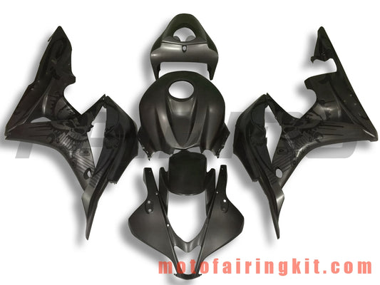 Kits de carenado aptos para CBR600RR 2007 2008 CBR 600RR 07 08 Molde de inyección de plástico ABS Carrocería completa para motocicleta Carrocería del mercado de accesorios Marco (negro) B038