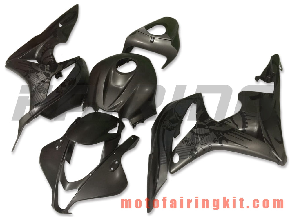 Kits de carenado aptos para CBR600RR 2007 2008 CBR 600RR 07 08 Molde de inyección de plástico ABS Carrocería completa para motocicleta Carrocería del mercado de accesorios Marco (negro) B038