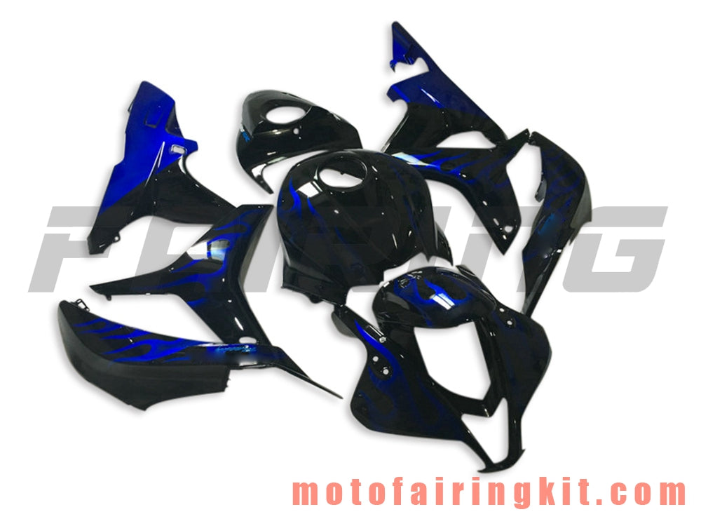 Fairing Kits Fit for CBR600RR 2007 2008 CBR 600RR 07 08 Plastic ABS Injection Mold Complete Motorcycle Body Aftermarket Bodywork Frame (Black & Blue) B045