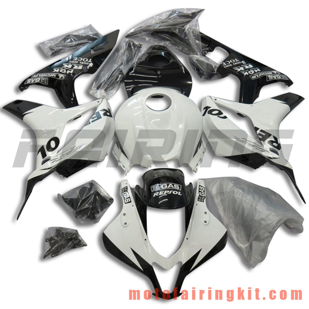 Kits de carenado aptos para CBR600RR 2007 2008 CBR 600RR 07 08 Molde de inyección de plástico ABS Carrocería completa para motocicleta Marco de carrocería de posventa (blanco y negro) B049