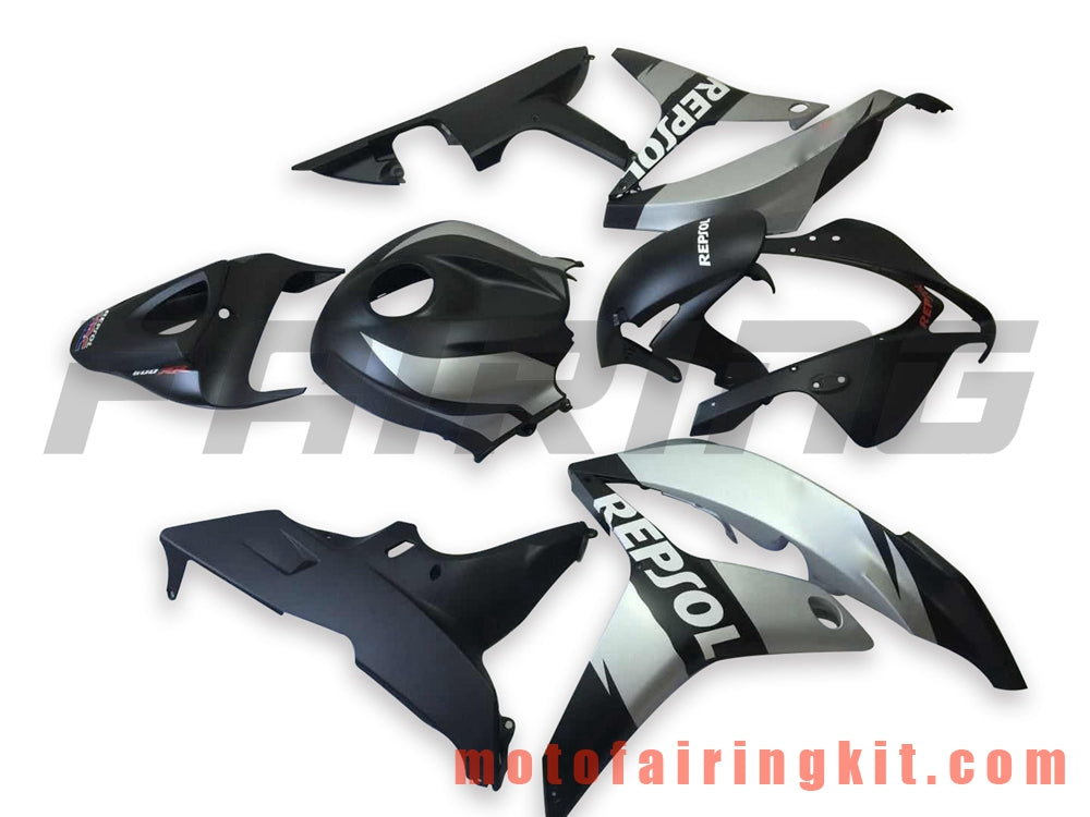 Fairing Kits Fit for CBR600RR 2007 2008 CBR 600RR 07 08 Plastic ABS Injection Mold Complete Motorcycle Body Aftermarket Bodywork Frame (Black & Silver) B053