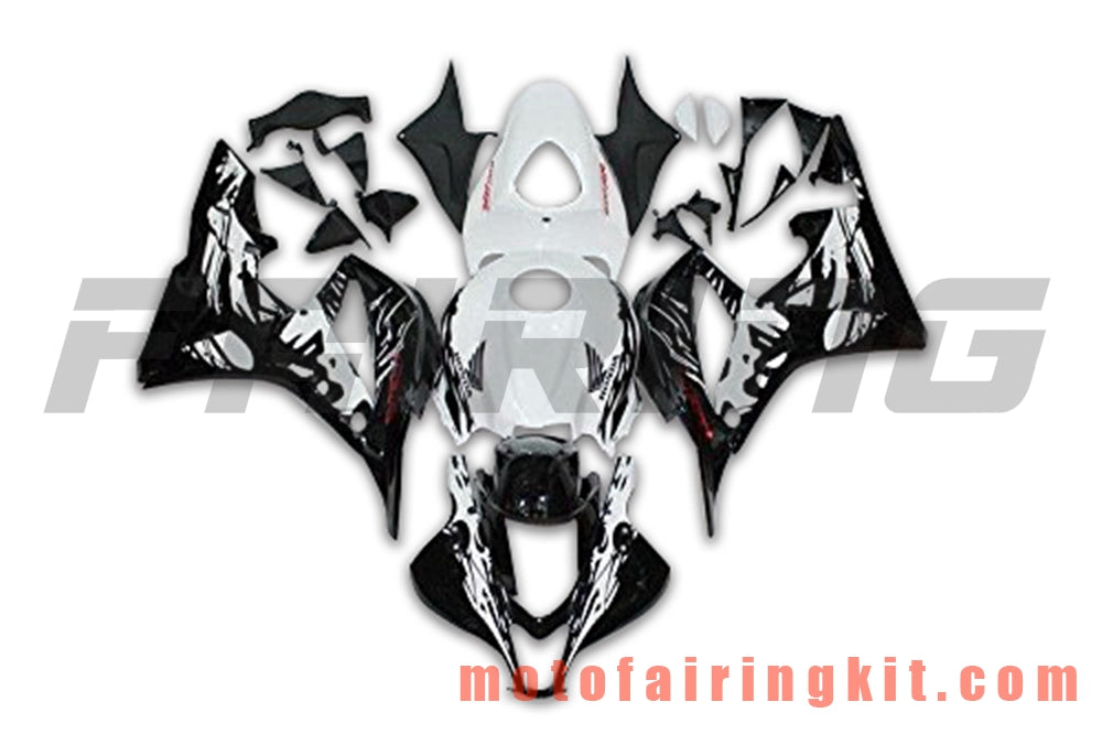 Fairing Kits Fit for CBR600RR 2007 2008 CBR 600RR 07 08 Plastic ABS Injection Mold Complete Motorcycle Body Aftermarket Bodywork Frame (Black & White) B058