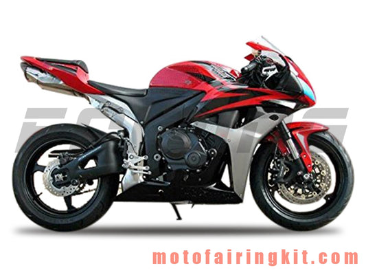 フェアリングキット CBR600RR 2007 2008 CBR 600RR 07 08 プラスチック ABS 射出成形 完全なオートバイボディ アフターマーケットボディワークフレーム (レッド &amp; ブラック) B059