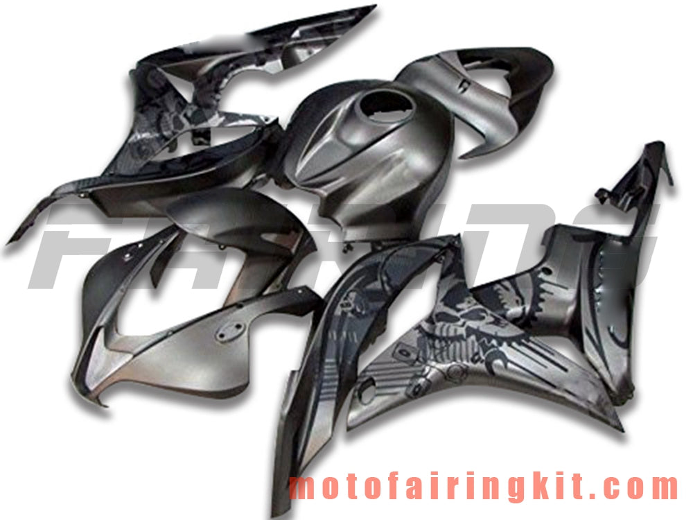 Kits de carenado aptos para CBR600RR 2007 2008 CBR 600RR 07 08 Molde de inyección de plástico ABS Carrocería completa para motocicleta Carrocería del mercado de accesorios Marco (negro) B060