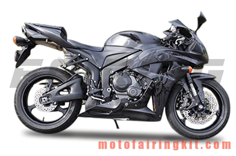 Kits de carenado aptos para CBR600RR 2007 2008 CBR 600RR 07 08 Molde de inyección de plástico ABS Carrocería completa para motocicleta Marco de carrocería de posventa (negro) B064