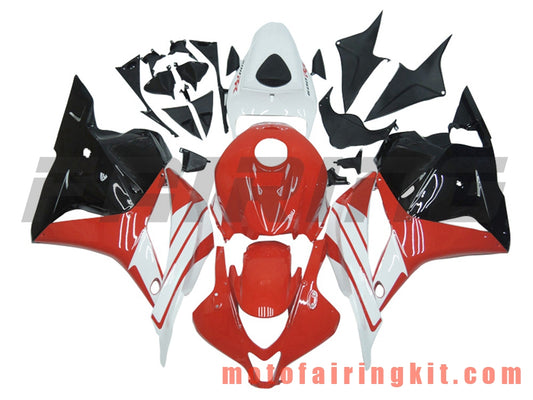 Kits de carenado aptos para CBR600RR 2009 2010 2011 2012 CBR600 RR 09 10 11 12 Molde de inyección de plástico ABS Carrocería completa para motocicleta Carrocería del mercado de accesorios Marco (rojo y negro) B001