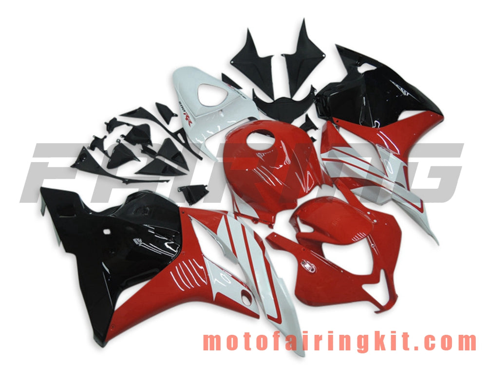 Fairing Kits Fit for CBR600RR 2009 2010 2011 2012 CBR600 RR 09 10 11 12 Plastic ABS Injection Mold Complete Motorcycle Body Aftermarket Bodywork Frame (Red & Black) B001