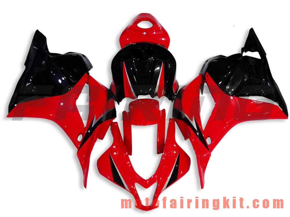 Fairing Kits Fit for CBR600RR 2009 2010 2011 2012 CBR600 RR 09 10 11 12 Plastic ABS Injection Mold Complete Motorcycle Body Aftermarket Bodywork Frame (Red & Black) B004