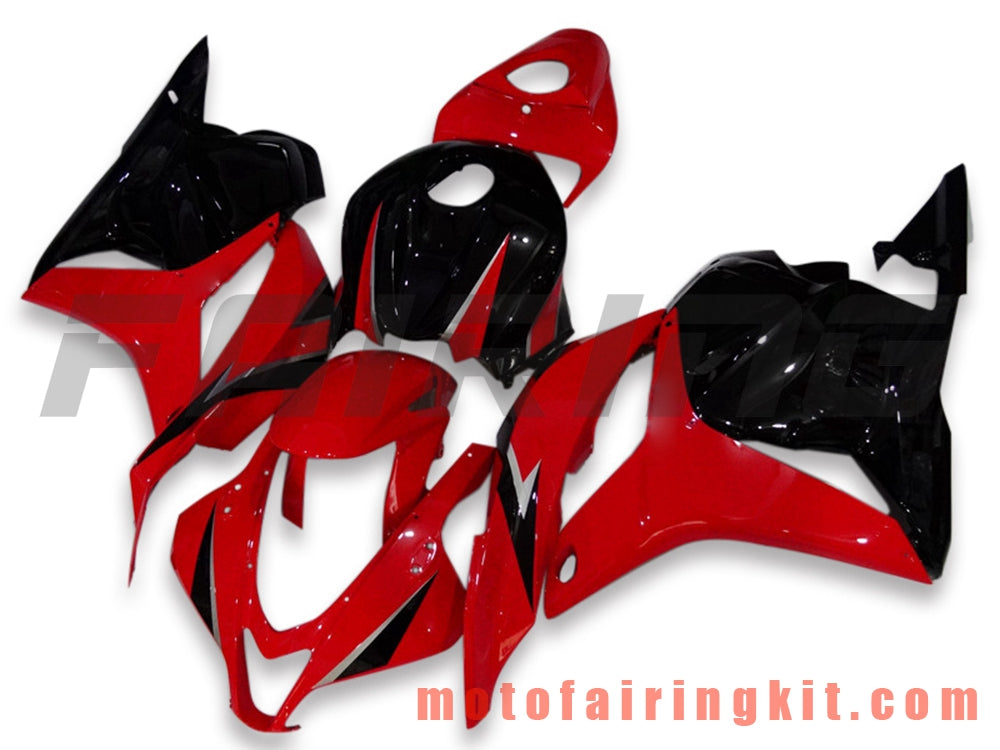 Fairing Kits Fit for CBR600RR 2009 2010 2011 2012 CBR600 RR 09 10 11 12 Plastic ABS Injection Mold Complete Motorcycle Body Aftermarket Bodywork Frame (Red & Black) B004