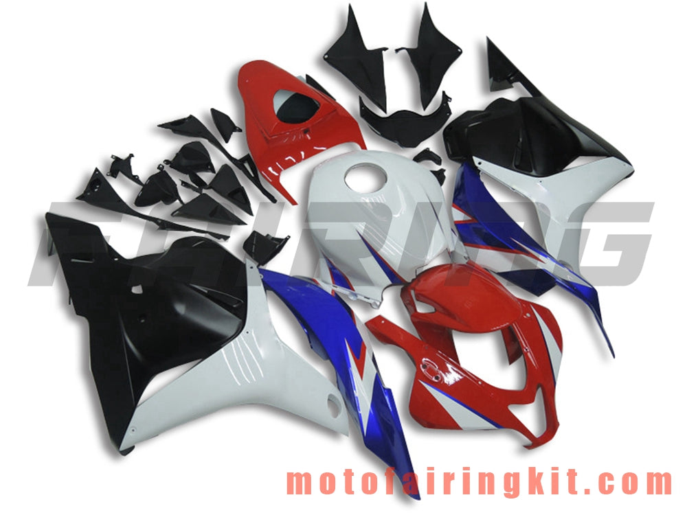 Kits de carenado aptos para CBR600RR 2009 2010 2011 2012 CBR600 RR 09 10 11 12 Molde de inyección de plástico ABS Carrocería completa para motocicleta Marco de carrocería de posventa (blanco y rojo) B008