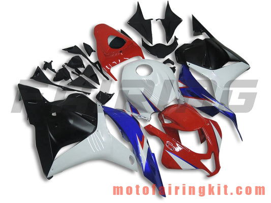 Fairing Kits Fit for CBR600RR 2009 2010 2011 2012 CBR600 RR 09 10 11 12 Plastic ABS Injection Mold Complete Motorcycle Body Aftermarket Bodywork Frame (White & Red) B008