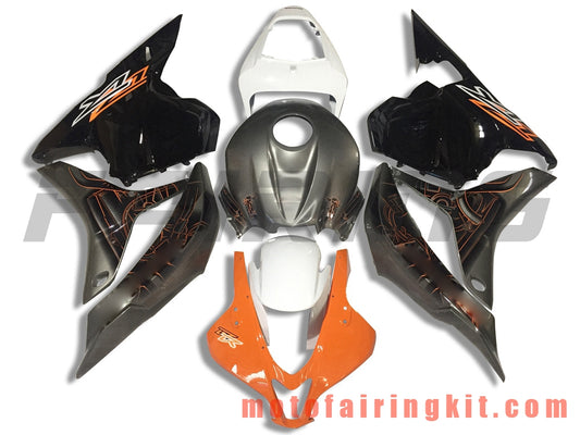 Fairing Kits Fit for CBR600RR 2009 2010 2011 2012 CBR600 RR 09 10 11 12 Plastic ABS Injection Mold Complete Motorcycle Body Aftermarket Bodywork Frame (Black & Orange) B016