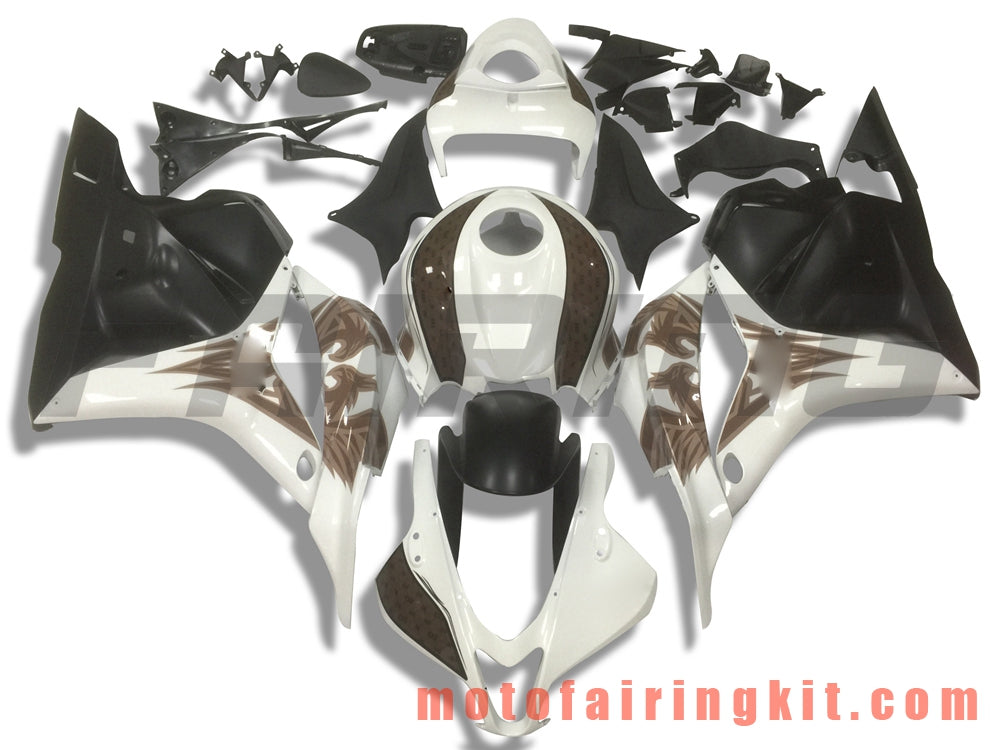 Kits de carenado aptos para CBR600RR 2009 2010 2011 2012 CBR600 RR 09 10 11 12 Molde de inyección de plástico ABS Carrocería completa para motocicleta Marco de carrocería de posventa (blanco y negro) B017