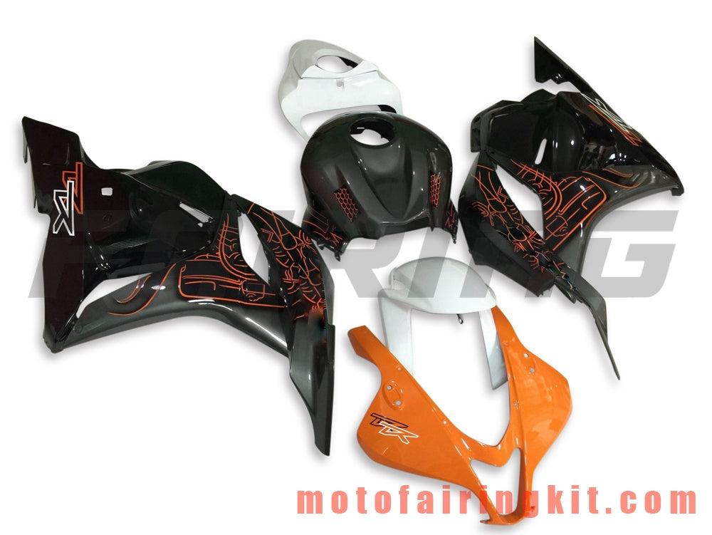 Fairing Kits Fit for CBR600RR 2009 2010 2011 2012 CBR600 RR 09 10 11 12 Plastic ABS Injection Mold Complete Motorcycle Body Aftermarket Bodywork Frame (Black & Orange) B018