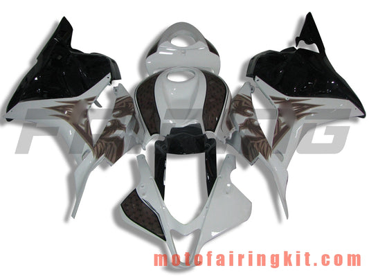 Fairing Kits Fit for CBR600RR 2009 2010 2011 2012 CBR600 RR 09 10 11 12 Plastic ABS Injection Mold Complete Motorcycle Body Aftermarket Bodywork Frame (White & Black) B021