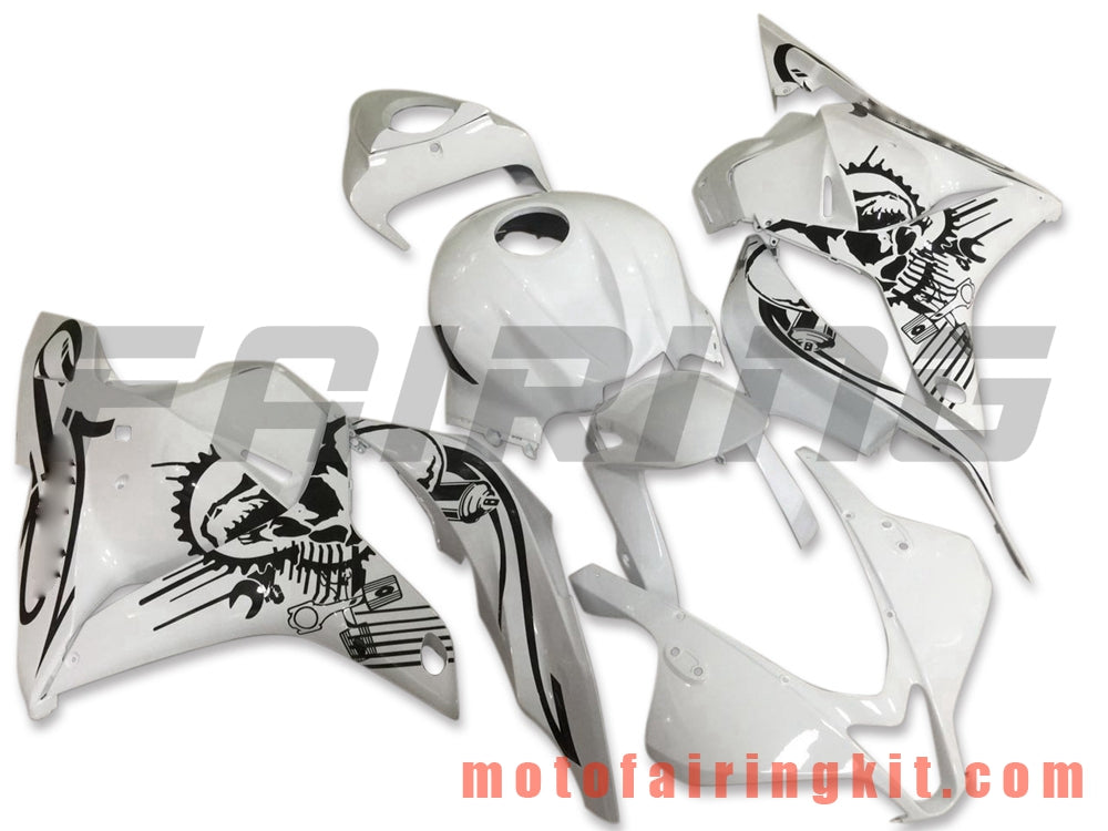 Kits de carenado aptos para CBR600RR 2009 2010 2011 2012 CBR600 RR 09 10 11 12 Molde de inyección de plástico ABS Carrocería completa para motocicleta Carrocería del mercado de accesorios Marco (blanco y negro) B022