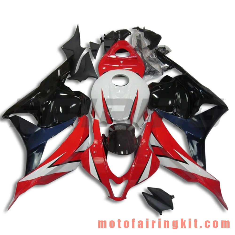 Fairing Kits Fit for CBR600RR 2009 2010 2011 2012 CBR600 RR 09 10 11 12 Plastic ABS Injection Mold Complete Motorcycle Body Aftermarket Bodywork Frame (Red & Black) B025