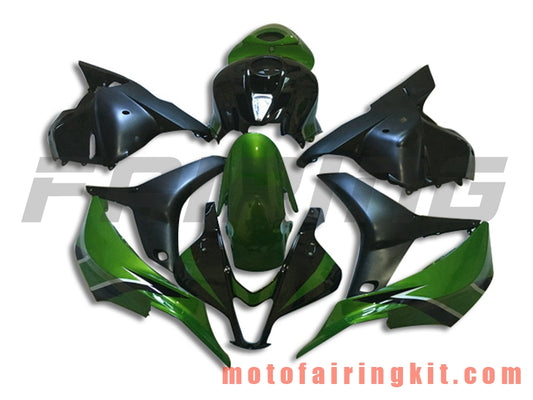 Kits de carenado aptos para CBR600RR 2009 2010 2011 2012 CBR600 RR 09 10 11 12 Molde de inyección de plástico ABS Carrocería completa para motocicleta Carrocería del mercado de accesorios Marco (verde y negro) B026