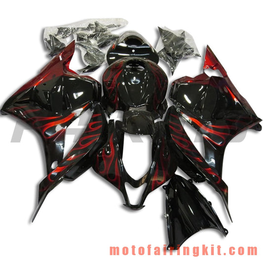 Kits de carenado aptos para CBR600RR 2009 2010 2011 2012 CBR600 RR 09 10 11 12 Molde de inyección de plástico ABS Carrocería completa para motocicleta Carrocería del mercado de accesorios Marco (negro y naranja) B028