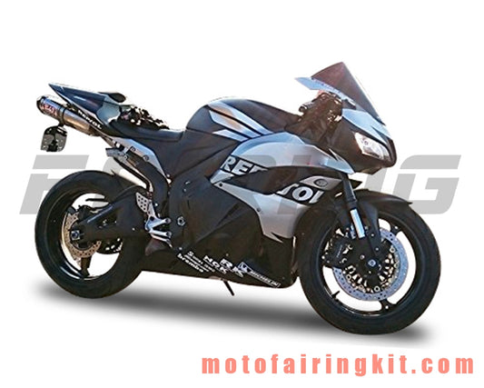 フェアリングキット CBR600RR 2009 2010 2011 2012 CBR600 RR 09 10 11 12 プラスチック ABS 射出成形 完全なオートバイボディ アフターマーケットボディワークフレーム (シルバー &amp; ブラック) B032