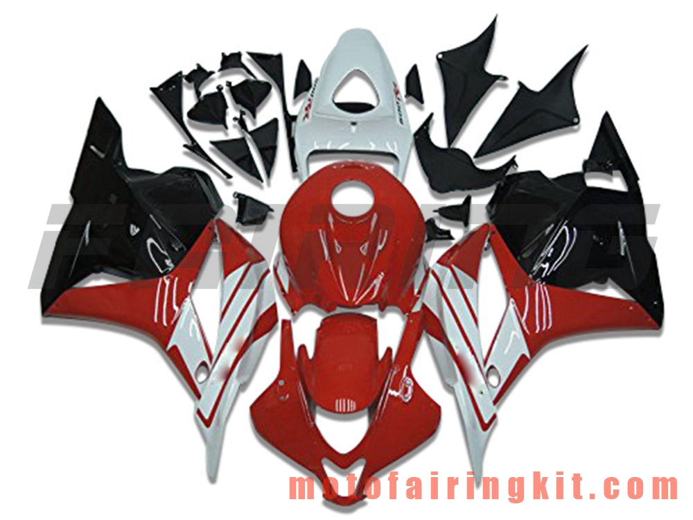 Fairing Kits Fit for CBR600RR 2009 2010 2011 2012 CBR600 RR 09 10 11 12 Plastic ABS Injection Mold Complete Motorcycle Body Aftermarket Bodywork Frame (Red & Black) B033