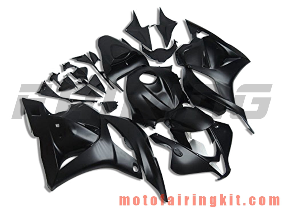 Fairing Kits Fit for CBR600RR 2009 2010 2011 2012 CBR600 RR 09 10 11 12 Plastic ABS Injection Mold Complete Motorcycle Body Aftermarket Bodywork Frame (Black) B034