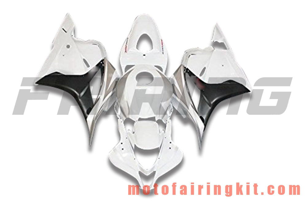 Kits de carenado aptos para CBR600RR 2009 2010 2011 2012 CBR600 RR 09 10 11 12 Molde de inyección de plástico ABS Carrocería completa para motocicleta Carrocería del mercado de accesorios Marco (blanco y plateado) B036