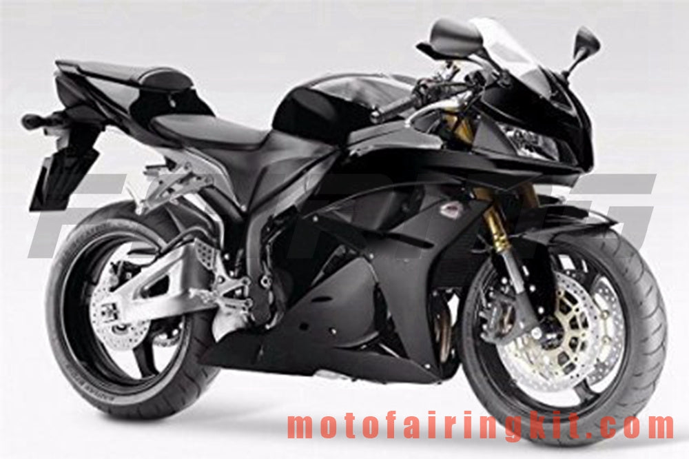 Kits de carenado aptos para CBR600RR 2009 2010 2011 2012 CBR600 RR 09 10 11 12 Molde de inyección de plástico ABS Carrocería completa para motocicleta Carrocería del mercado de accesorios Marco (negro) B038